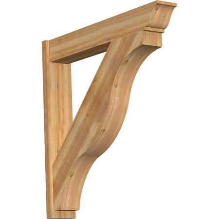 Ekena Millwork Funston Traditional Rough Sawn Outlooker, Western Red Cedar, 8"W x 48"D x 48"H OUT08X48X48FST01RWR